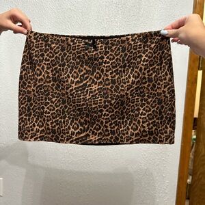 Edikted Black and Brown Mini Pencil Skirt Night Out